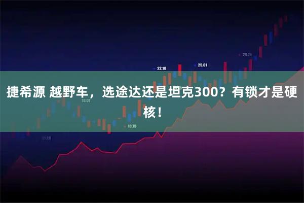 捷希源 越野车，选途达还是坦克300？有锁才是硬核！